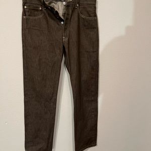 Great condition Levi’s Original 501 straight leg button-fly cotton brown jeans